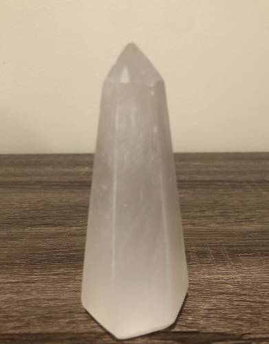 Selenite Polished Tapered Tower