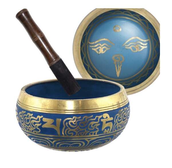 Blue Eye of the Buddha Tibetan Singing Bowl