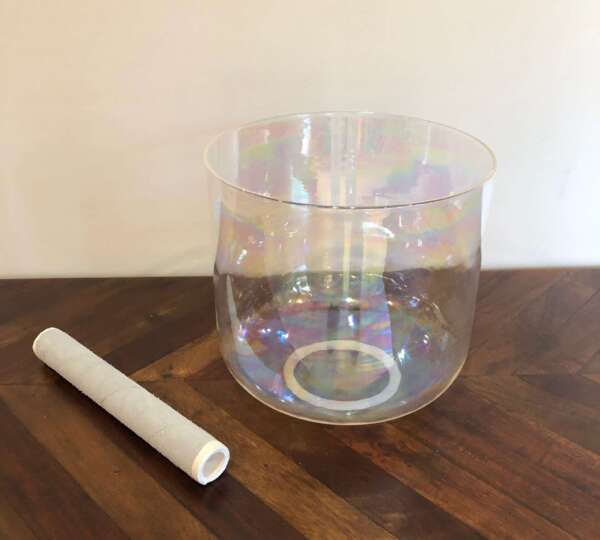 RAINBOW PLATINUM ALCHEMY CRYSTAL Singing Bowl