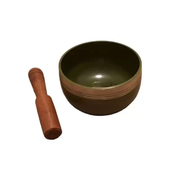 3.2 inch Tibetan Singing Bowl, Olive