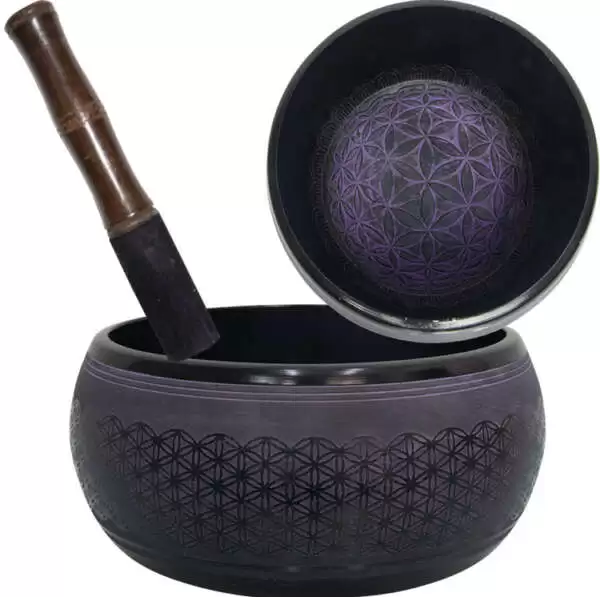9.5 inch Flower of Life Singing Bowl