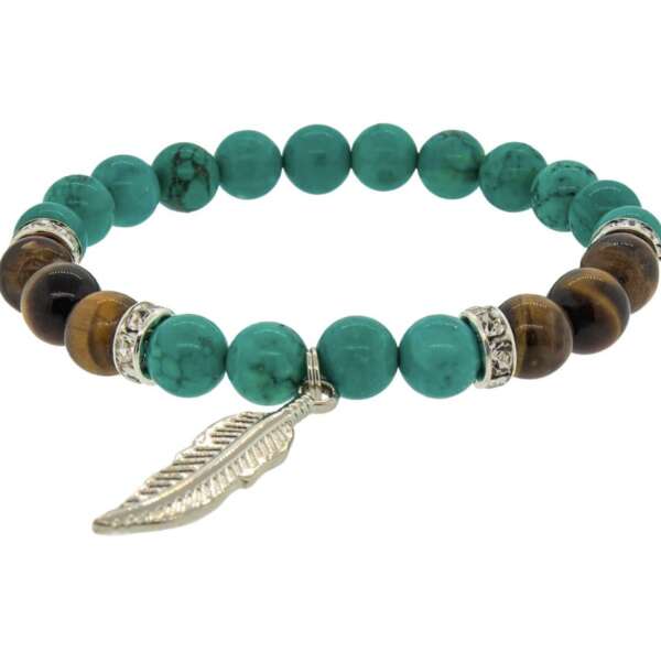 Turquoise & Tiger Eye Bracelet