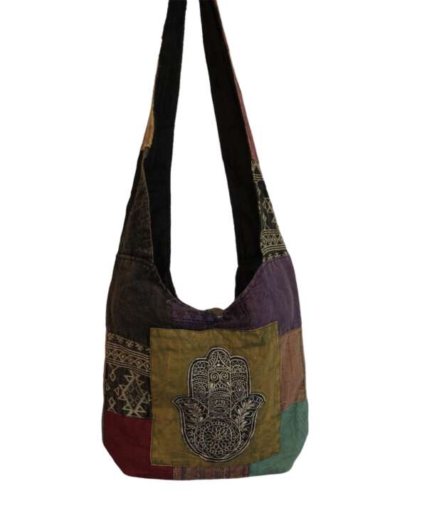 Hamsa Patchwork Cross Body Bag