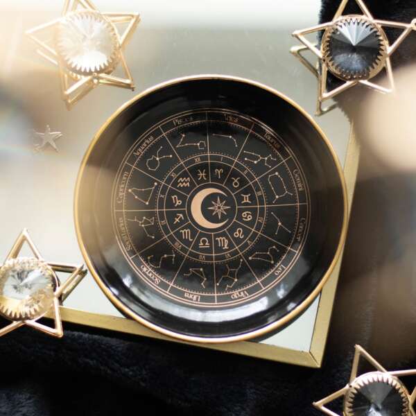 Black Zodiac Trinket Dish