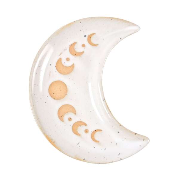 Moon Phase Crescent Shape Ceramic Tray