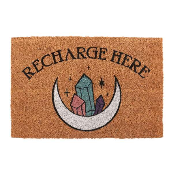Recharge Here Crystal Doormat